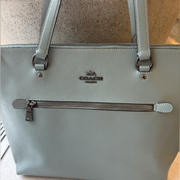 Coach Blue Leather Gallery Zip Tote | Excellent condition - Picture 3 of 9